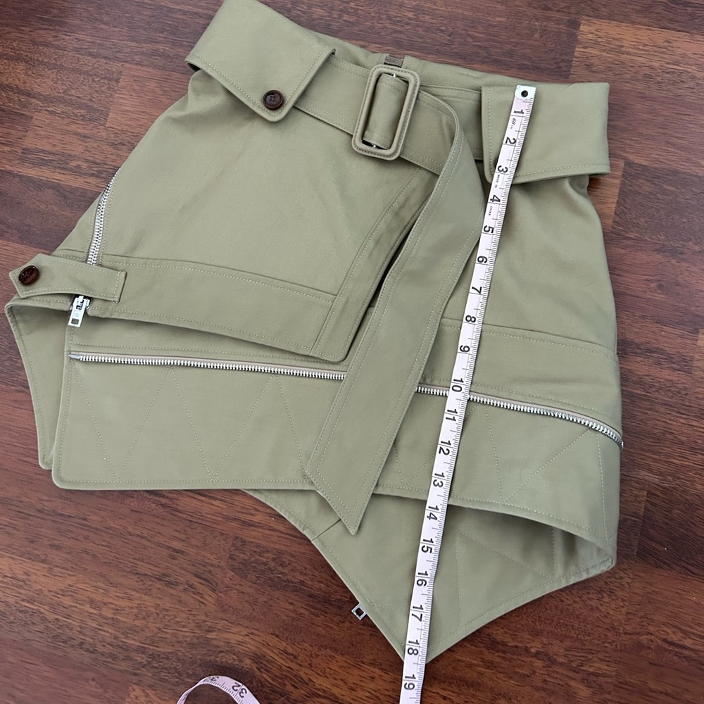 Alexander Wang Deconstructed Trench Belted Skirt w/ Zippers 4 - Picture 9 of 14